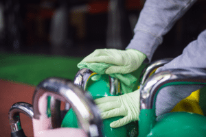 pulizia nelle palestre	
