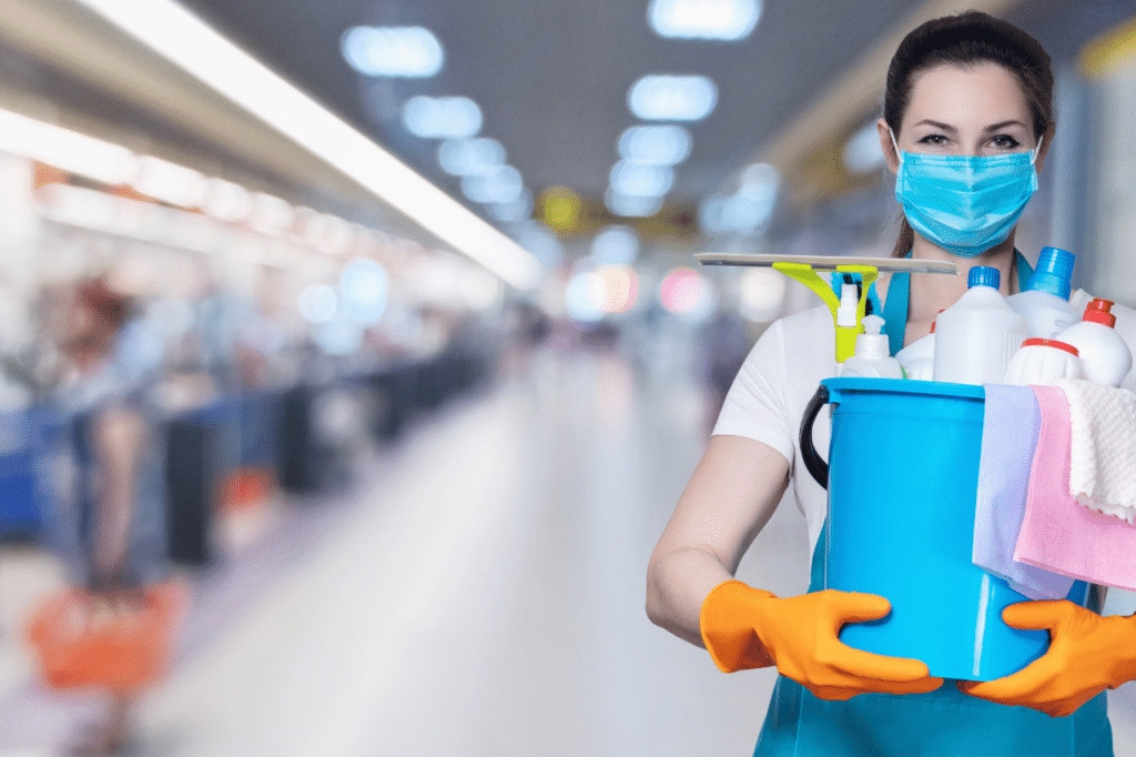 servizio di pulizie per negozio