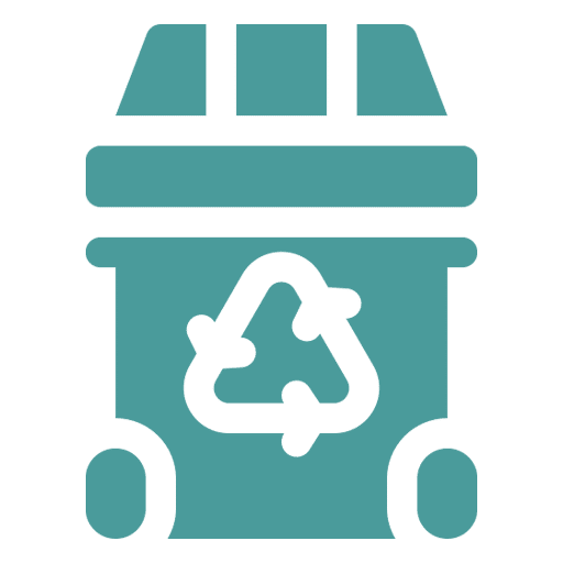 icona cassonetto per servizio di smaltimento rifiuti
